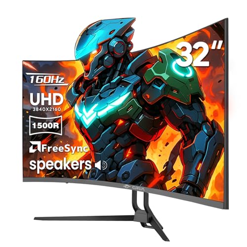 CRUA 32" 4K 160Hz Curved Gaming Monitor
