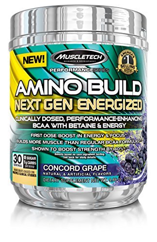 Amino Build Next Gen Energized, Concord Grape, 9.86 oz (280 g) - Muscletech by Muscle Tech
