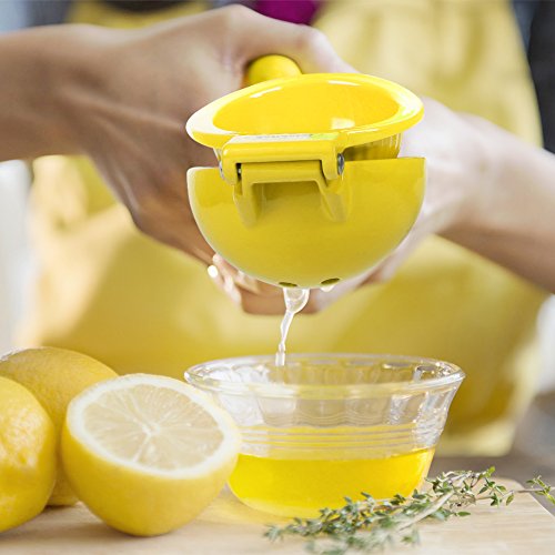 Lemon Squeezer Enameled Aluminum Alloy, Joinkitch Manual Citrus Juicer Press, Handheld Press Juicer (yellow) - Thumbnail 5