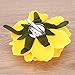 Frcolor Artificial Big Rose Hairpin Hair Clips Brooch for Women Party (Yellow)