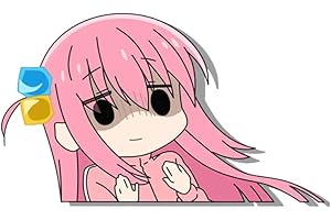 EARLFAMILY 5.1'' Car Stickers for Hitori Gotoh BOCCHI The Rock Anime Motorcycle Decal Surfboard Laptop Car Accessories