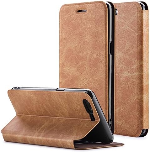Oneplus 5 Flip Case, BASSTOP MOFI vintage Crazy Horse Texture Horizontal Flip Leather Case with Card Slot &amp; Holder for Oneplus 5 (Brown)