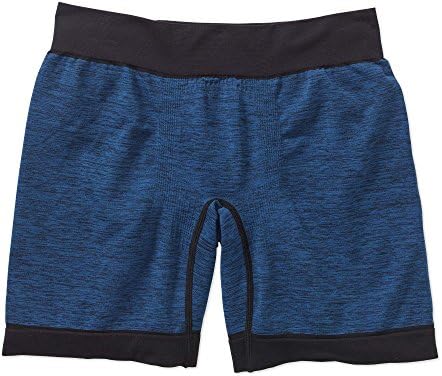 By Jockey Life Mens Long Leg Boxer Brief Seamfree Wicking (X Large 40-42, Blue)