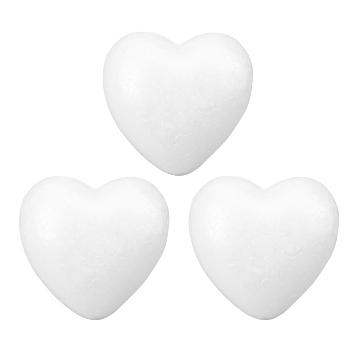 Toddmomy Stocking Stuffers Craft Foam Heart Shaped Balls for DIY Craft Arts Ornaments Modeling Foam Flower Arranging Wedding Decorations 10cm 3pcs Wedding Decor