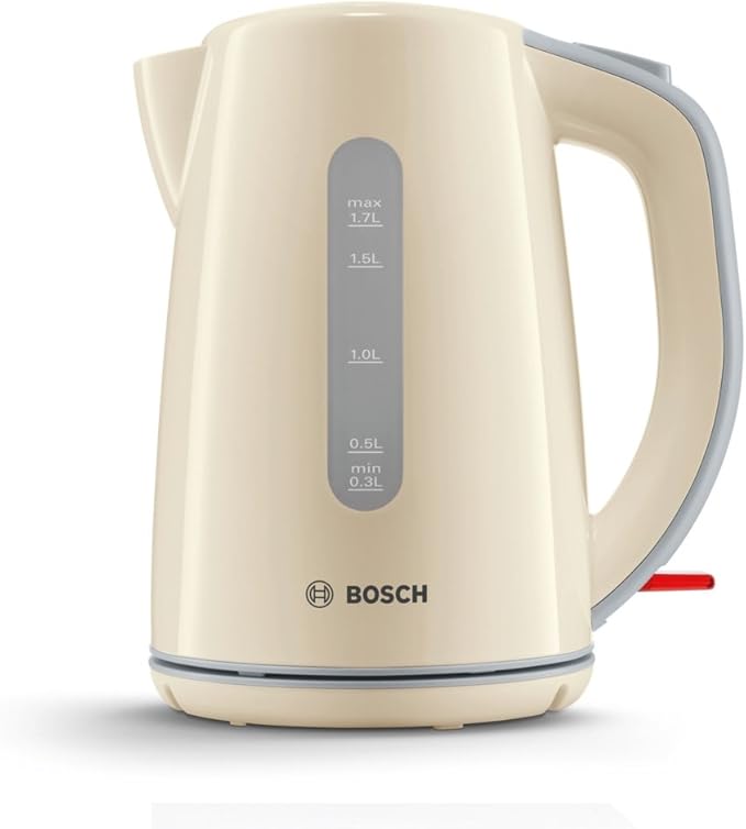 Bosch TWK7507 Electric Kettle, 1.7 L, 2200 W Cream Amazon.co.uk