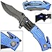 Rogue River Tactical 5-in-1 Multitool Pocket Rescue Combat Knife with Line Cutter, Belt Clip, LED Flashlight Light, Belt Cutter and Window Breaker USN United States Navy Multi Tool Spring Assisted ┬à