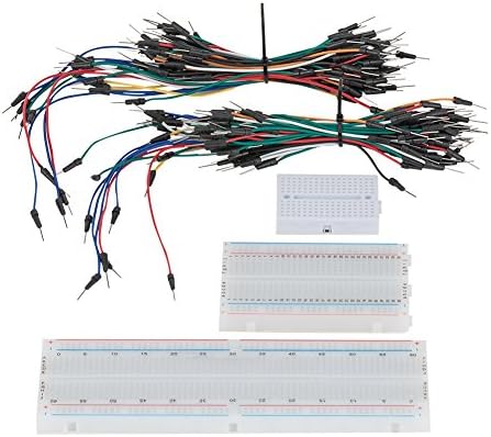 Breadboard, MACTISICAL 1 X 830 point, 1 X 400 point, 1 X Mini 170 point Solderless Circuit Breadboard Kit with 2 X 65PCS M/M Jumper Wires
