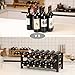 SONGMICS Bamboo Wine Display Rack, 2-Tier 12-Bottle Storage Shelf, Brown UKWR001BR