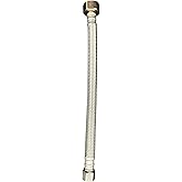 3/8 OD x 1/2 FIP stainless steel faucet connector 9 inch 1pk