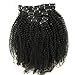 18inch Kinky Curly Clip In Hair Extensions Natural Hair 4B 4C African American Clip In Human Hair Extensions 120g 7Pcs/set Clip Ins