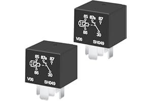 JOWORTHY 2 Pcs RY116 Relay, 12V 40A, 5-Pin, High-Performance Relays RY116 Fit for Blower Motor, Fuel Pump, A/C High Load, Engine Cut Off,Replace FOAB-14B192-AA 007903001