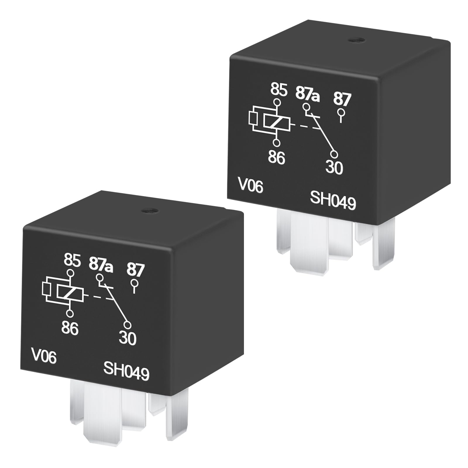 2 Pcs RY116 Relay, 12V 40A, 5-Pin, High-Performance