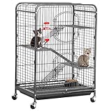 YAHEETECH 37’’ Metal Cat Kitten Cage Small