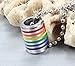 Unisex Stainless Steel Tag Rainbow Pendant Gay & Lesbian LGBT Necklace Pride Jewelry Gay Pride Accessories Pride Parade