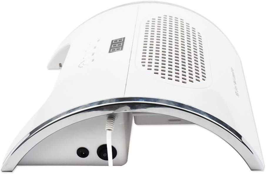 Dust Collector Manicure 2-IN-1 80W Nail Lamp & Nail Dust Vacuum Cleaner Manicure with Two Powerful Fan 36 LEDs Nail Dryer Vacuum Cleaner Manicure Tools