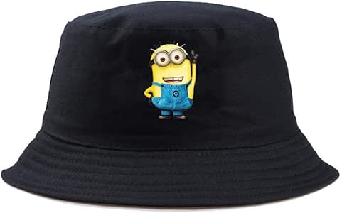 Fanxp Minions despreciables Sombreros de Cubo Negros, Hombres Mujeres