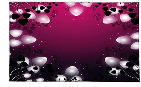 Interestlee Fleece Throw Blanket Mushroom Hallucinogenic Mushrooms of Psilocybe Group Fantastic Nature Marvelous Magenta Black White