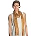 Fashion21 Women's Two Tone Modern Metallic Fishnet Acrylic Party Shawl Fringe Lurex Scarf (Gold/Gold)