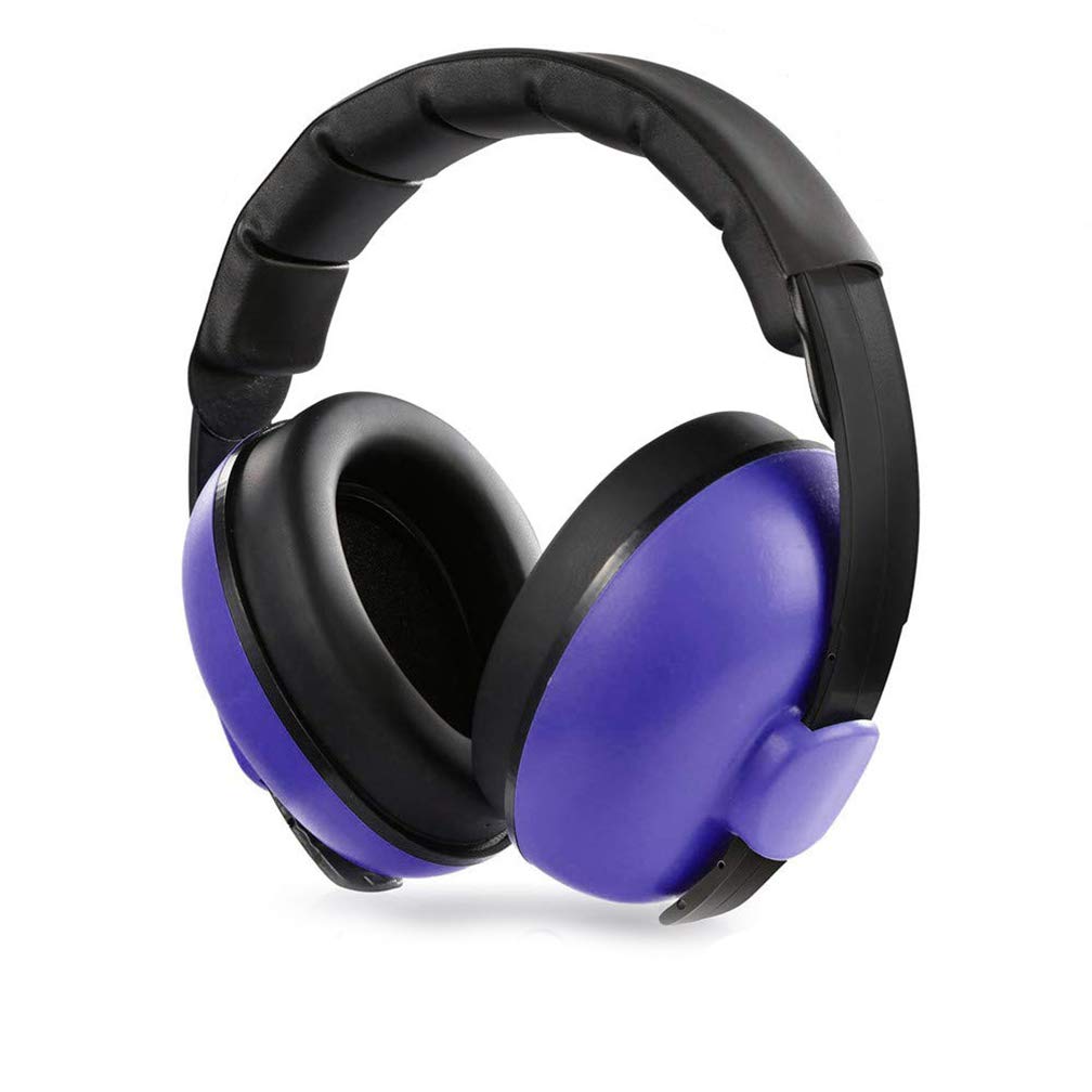 Baby Ear Protection Noise Cancelling Headphones, Comfortable and Adjustable Noise Reduction Earmuffs, Infants Hearing Safe Protect Headphone, for Concerts Fireworks, 0 - 5 Years Baby and Kids (purple)