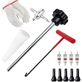 CZRWJXW Tire Valve Stem Removal Replacement Tool Kit,Without Removing Tire | Quick Change and Installation,5 TR413,4 Way Valve Core Disassemble Tool,for Cars Lawn Mowers ATVs Motorcycles