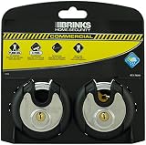 Brinks 673-70201 Commercial Discus Lock with Boron Shackle, 2-Pack