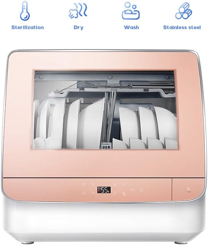 Dishwasher, Automatic Desktop Household Dishwasher for Effective Sterilization and Intelligent Cleaning