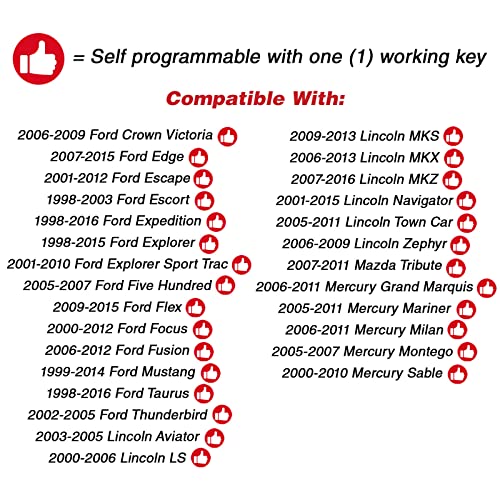 thumbnail image 2 of 2006 Ford Focus Keyless Entry Remote Fob Programming Instructions 2 of 14