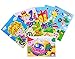 Oveelando®6in1 Mosaics Sticky Car,taxi,rabbit,fairies,fox,sweet Girl,card,sheet,pictures for Kids Peel,stick,display