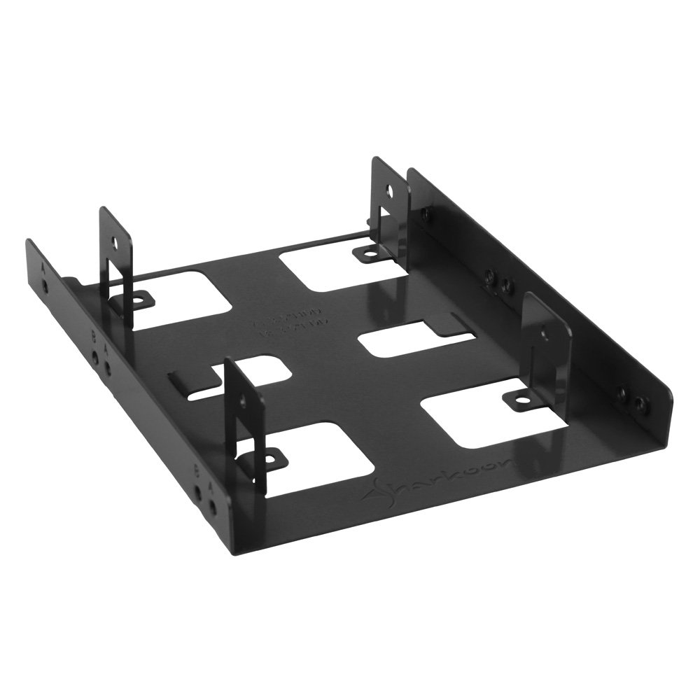 Sharkoon SSD Installation Frame/Chassis 8.9 cm Bay Extension for up to 2 SSDs black