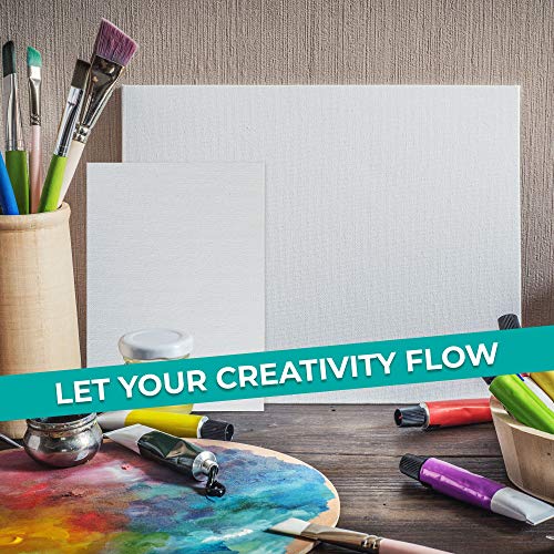 KEFF Canvases for Painting 24 Pack Art Paint Canvas Panels Set Boards