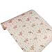 iHappy Non-Adhesive Vintage Rose Shelf Padded Drawer Liner 3m,White