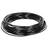 2mm Genuine Round Leather Cord Strips for Bracelets, Necklaces, Beading, and Other Jewelry Making – 10 Yards / 9.1 Meters – Black