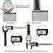 Zeiger 22mm Swiss Army Waterproof Interchangeable Leather Wrist Replacement Watch Bands Strap Men Women Ladies fit All Watch (Black)