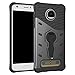 Moto Z2 Play Case SunRemex Durable Armor with Full Body Protective and Resilient Shock Absorption and 360 Degree Rotating Kickstand Design for Moto Z2 Play(2017) (Black)