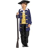 Dress Up America Colonial Costume for Kids - Revolutionary War Costume For Boys - Authentic Aristocrat Dress Up Set