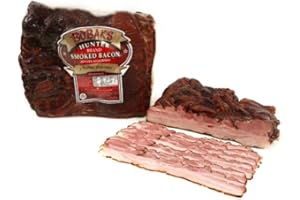Bobak's Smoked Bacon Hunter 3.5 lb - Fully Cooked Smoked Bacon, Delicious Lunch Meat for Breakfast, Ideal Deli with Keto-Friendly Option