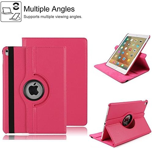 HuLorry Mini 4 iPad Case, Clear Smart Lightweight Cover Slim Sleeve 360 Degree Rotating Case Protection Rugged Protective Poplular Cover for iPad Mini 4 Tablet 7.9 inch