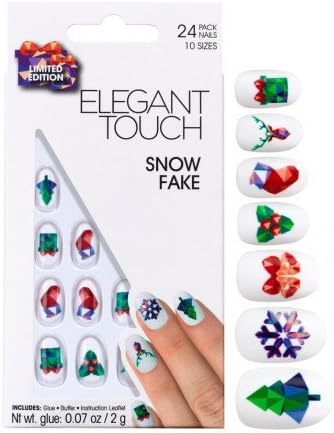 Original Additions Elegant Touch House Of Holland Snow Fake Nails