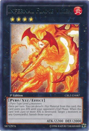 Yu-Gi-Oh! - Infernal Flame Vixen (CBLZ-EN087) - Cosmo Blazer - 1st Edition - Rare