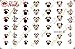 Christmas Disney with Mickey And Minnie Nail Art Decals. Clear Waterslide Nail Decals (Tattoo) Set of 40 by One Stop Nails DCH-001-40