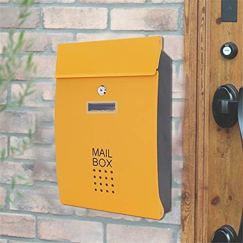 ウォールマウントロックメールボックス屋内屋外のユニバーサル垂直メールボックスメタル大容量ホームオフィスをマウント 楽器 音響機器 Color 家電 カメラ Black Size 25 5x8 5x37 5cm おもちゃ B0m1jqsd
