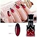Gellen Chameleon UV Gel Nail Polish Color Changing Temperature, Color Black To Red