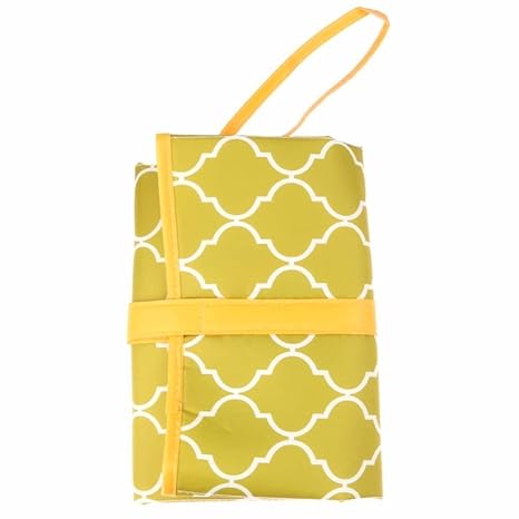 Baby Bucket Portable Foldable Baby Kid Changing Mat Pad Cover Change Nappy Bag Travel Pocket (0-3 Months, Green)