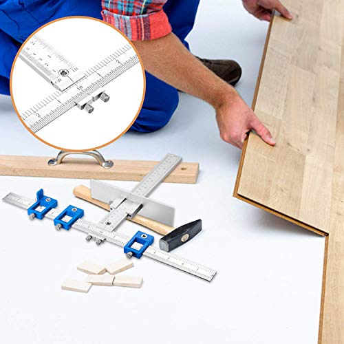 Cabinet Hardware Jig Punch Locator Drill Guide Sleeve Drill Template Guide for Door Drawer Handle Knobs Pull Installation Aluminum Alloy - Inch and Metric