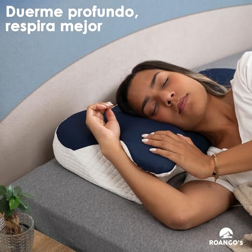 Neck and Neck Pillow, Memory Foam Pillow, Cervical Pillow, Ergonomic Pillow, Orthopedic Pillow, Anti-Snoring Pillow for Side Sleepers, Back and Mouth Down