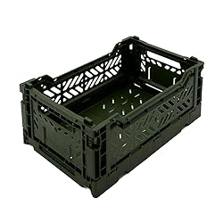 Aykasa Collapsible Storage Bins, Plastic Crate for