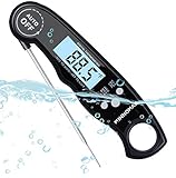 INNOMAX BBQ Thermometer, Digital Cooking Thermometer, Instant Read Meat Thermometer With Long Probe, Waterproof,Calibration Function For Kitchen BBQ Grill Smoker Cooking Outdoor, Black …
