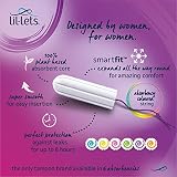 Lil-Lets Non-Applicator Super Plus Extra Tampons 28 Count Plant Based view 3