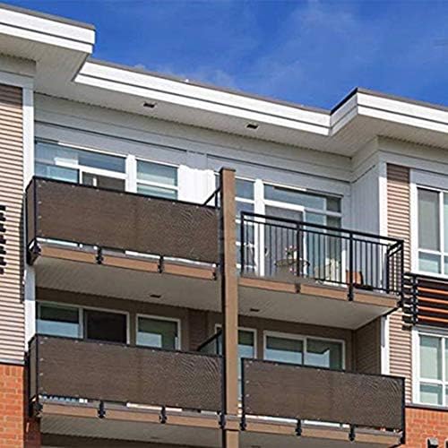 Mahfei プライバシー画面 オーニング シェード遮光ネッ 90 の遮光率 プライバシー保護 日焼け止め 金属穴付き 引き裂き抵抗 テラス バルコニーの手すり Color Brown Size 0 9x2 7m B0gvsgv4 1 413円