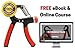 Hand Grip Strengthener With Adjustable Resistance Range 22 to 88lbs - Includes FREE Online Course and BONUS eBook - Best Gripper For Improving Hand, Wrist and Arm Strength